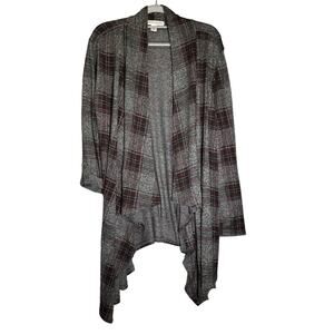 Open Front Cardigan Women's Size L Cascade Draped New York Laundry Lagenlook